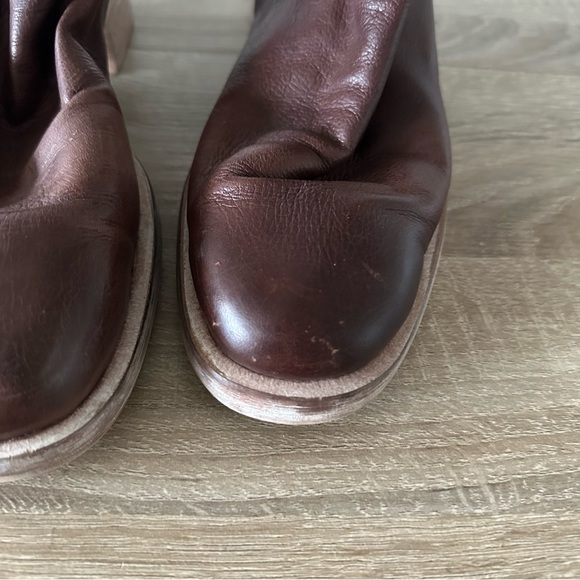 FREE PEOPLE | Brown Sutton Slouch Leather Boots - Picture 6 of 13
